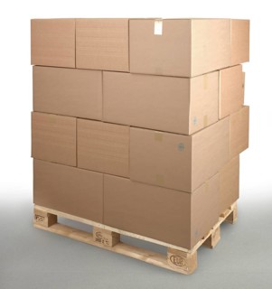Cartons on Euro pallet