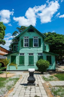 Dutch colonial wooden building