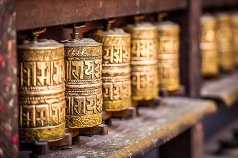 Buddhist Prayer Wheels