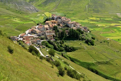 Mountain village of Castelluccio