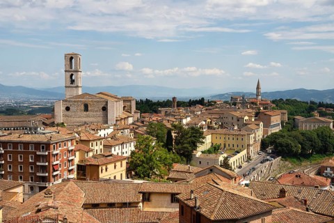 Cityscape with Church of San Domenico
