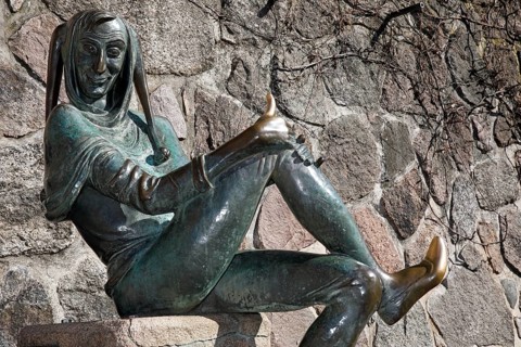 Bronze sculpture Till Eulenspiegel