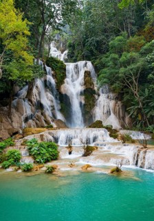 Big Waterfall with cascades