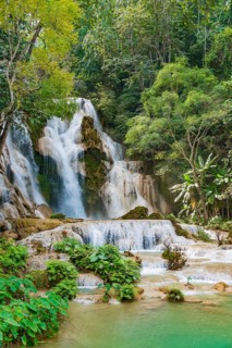 Big Waterfall with cascades