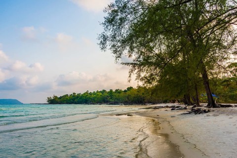 Idyllic sandy beach