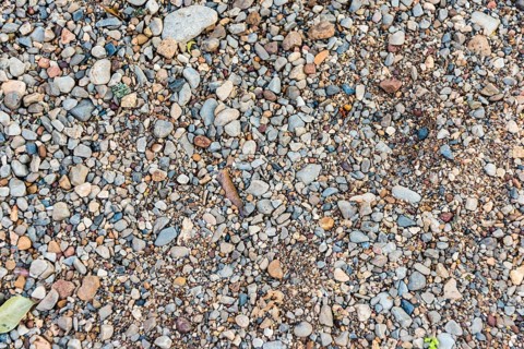 Gravel and rocks