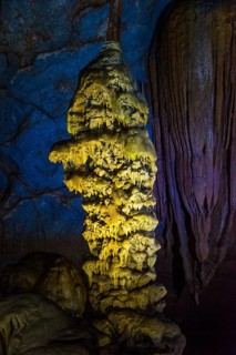 Illuminated cave