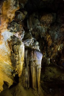 Illuminated cave