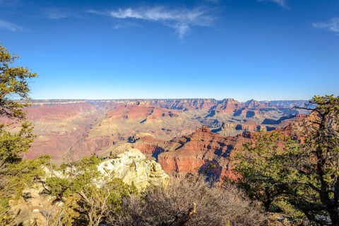 View from Rim Trail between Mather Point and Yavapai Point