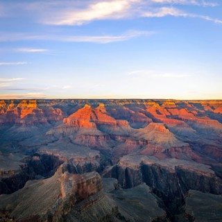 Gorge of the Grand Canyon at sunset
