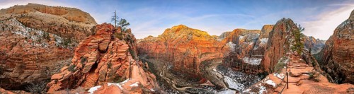 360-degree panorama from Angels Landing Trail