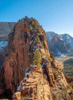 Viewpoint with view of Angels Landing