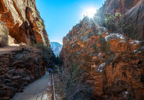 Hiking trail Angels Landing Trail