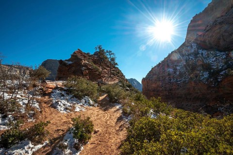 Hiking trail Angels Landing Trail