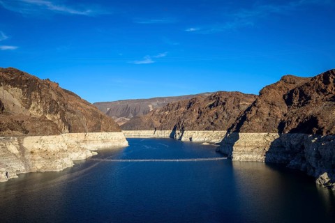 View to Lake Mead from the Hoover Dam