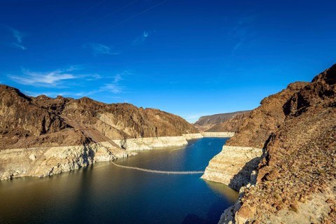 View to Lake Mead from the Hoover Dam
