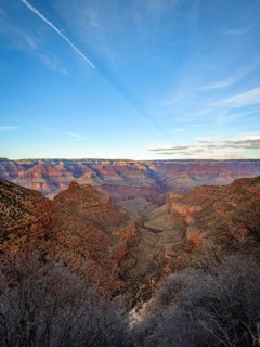 Canyon of the Grand Canyon and Bright Angel Trail
