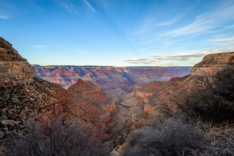 Canyon of the Grand Canyon and Bright Angel Trail