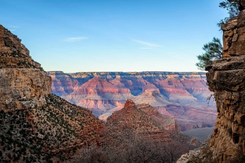 Canyon of the Grand Canyon and Bright Angel Trail
