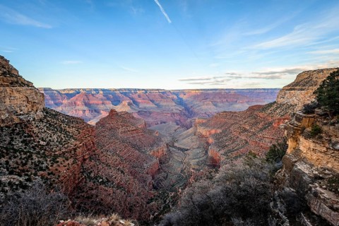 Canyon of the Grand Canyon and Bright Angel Trail