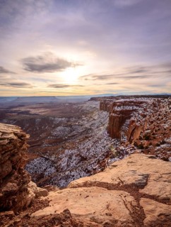 View of erosion landscape from Grand View Point Overlook