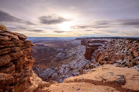 View of erosion landscape from Grand View Point Overlook