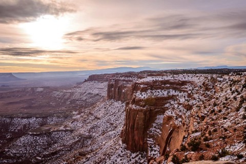View of erosion landscape from Grand View Point Overlook