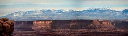 View from Grand View Point to La Sal Mountains