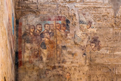 Coptic fresco in Karnak Temple