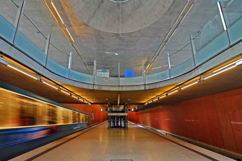 Metro Station with driving underground