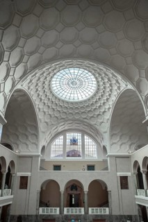 Window and skylight in atrium