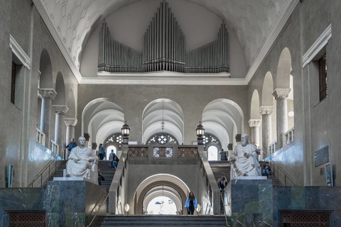 Steinmeyer Organ and Staircase in the Lichthof