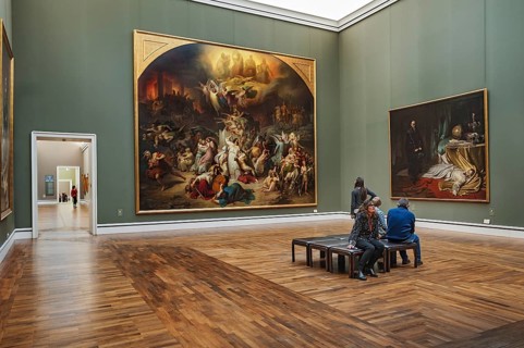 Exhibition Room with Paintings