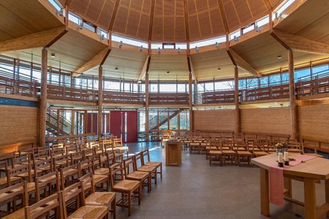 Protestant blessing church in Holzkirchen