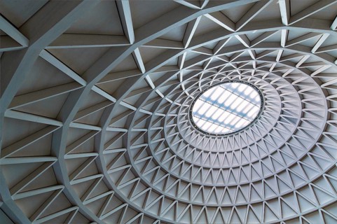 Ceiling with skylight