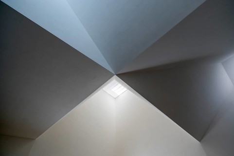 Church ceiling with skylight