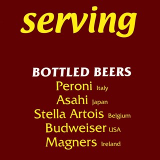 Serving bottled beers