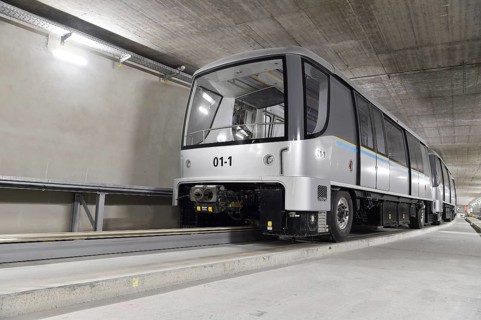 PTS train in the tunnel