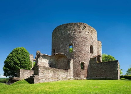 Castle ruin Krukenburg in Bad Karlshafen-Helmarshausen