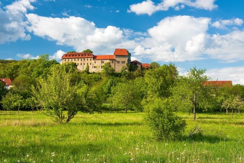 Creuzburg Castle in the Werra valley