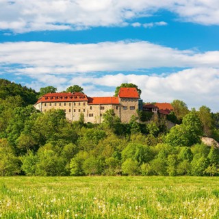 Creuzburg Castle in the Werra valley