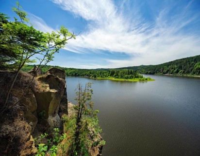View on the Bleiloch reservoir