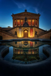 Old national gallery at dusk