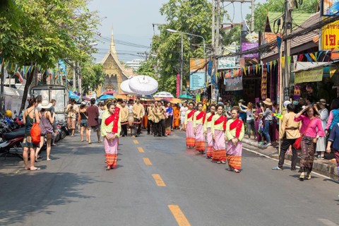 Songkran day parade