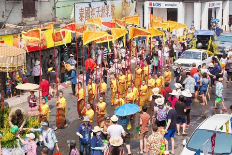 Songkran day parade