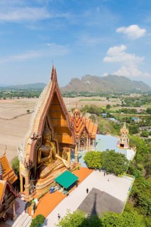 Tiger cave temple or Wat tham sua temple complex near Kanchanaburi