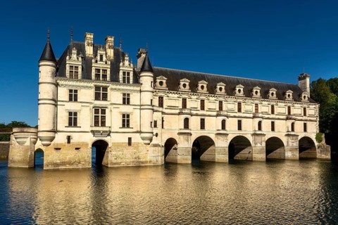 Chenonceau castle spanning the River Cher