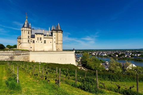 Chateau de Saumur on the banks of the Loire river