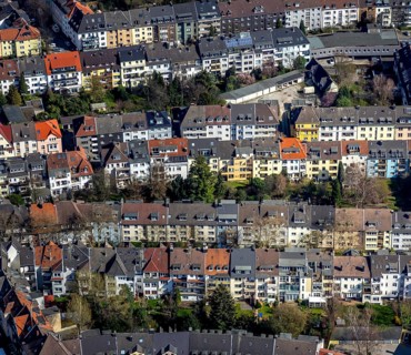 Blocks of flats in rows