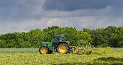 Farmer working in the fields
